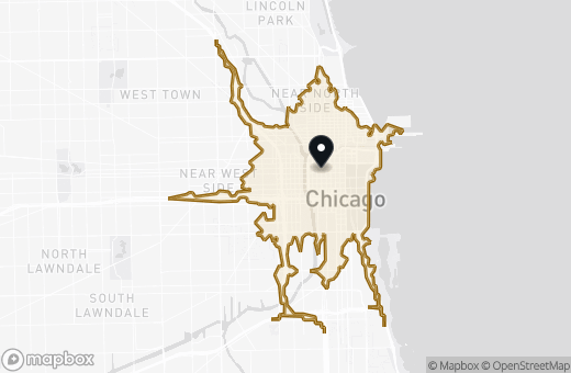 18:00 drive-time isochrone preview
